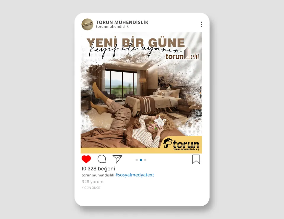 Sosyal Medya Yönetimi hizmeti için TORUN MÜH. çalışması