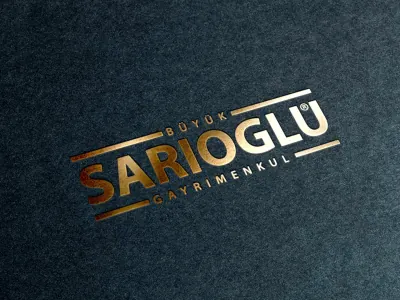 SARIOĞLU GAYRİMENKUL logo çalışması