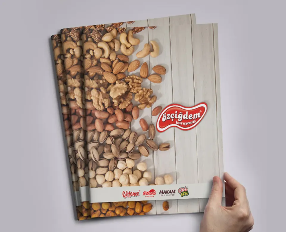 ÖZÇİĞDEM KURUYEMİŞ katalog çalışması