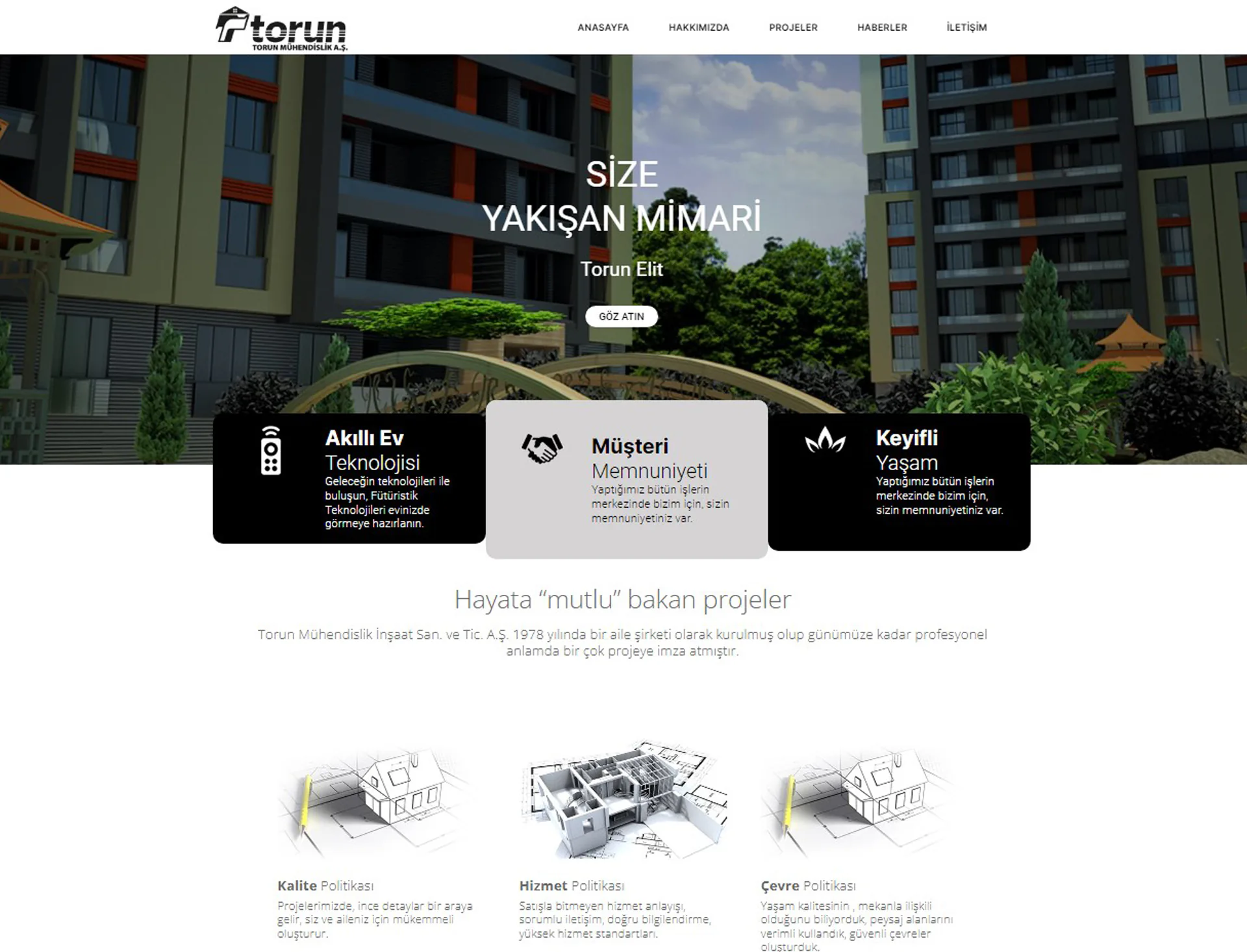 TORUN MÜHENDİSLİK proje uygulaması 1