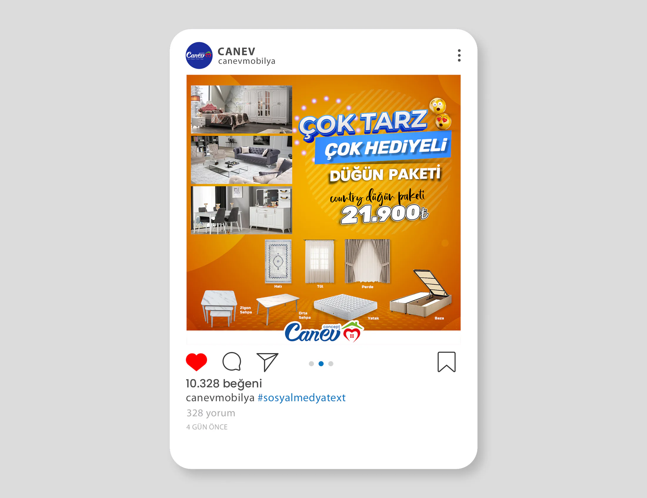 CANEV MOBİLYA projesi kapak görseli