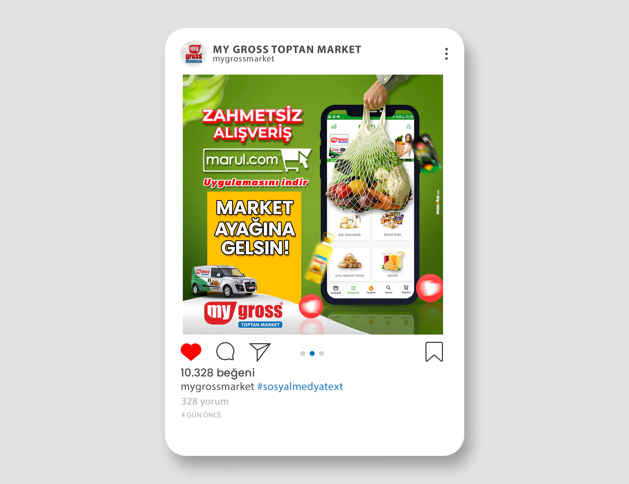 MY GROSS MARKET proje uygulaması 7
