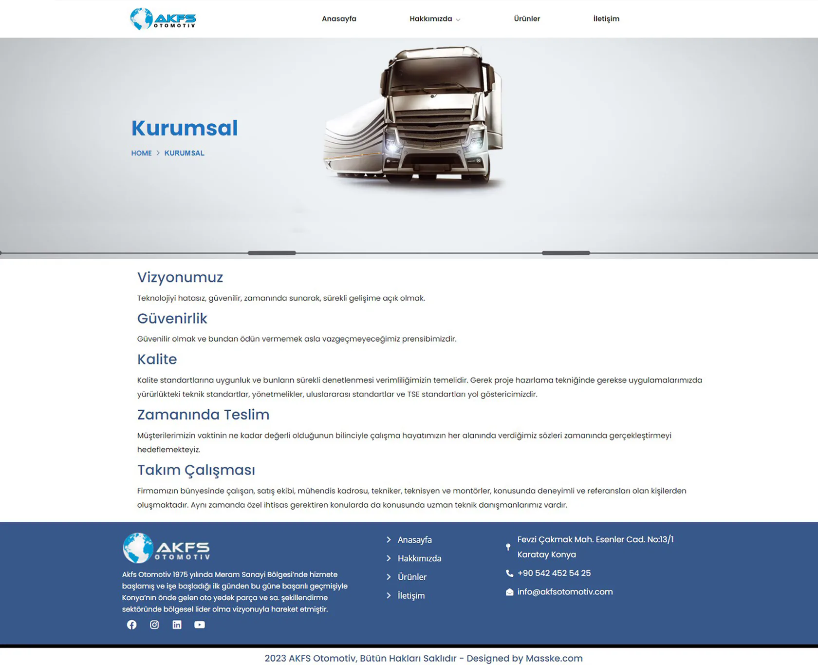 Akfs Otomotiv proje uygulaması 2